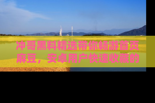 冲哥黑料精选带你畅游首页麻豆，安卓用户快速收藏的秘密武器！