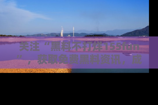 关注“黑料不打烊155fun”，获取免费黑料资讯，成为吃瓜达人不再难！