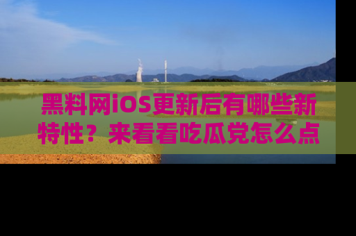 黑料网iOS更新后有哪些新特性？来看看吃瓜党怎么点评！