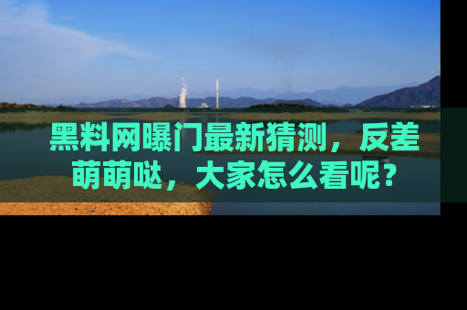 黑料网曝门最新猜测，反差萌萌哒，大家怎么看呢？