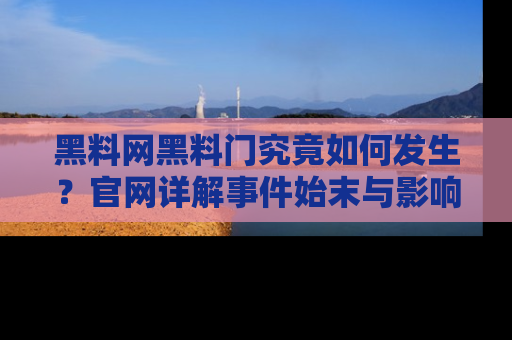 黑料网黑料门究竟如何发生？官网详解事件始末与影响