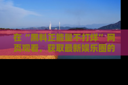 在“黑料正能量不打烊”网页观看，获取最新娱乐圈的正能量与黑料揭秘！